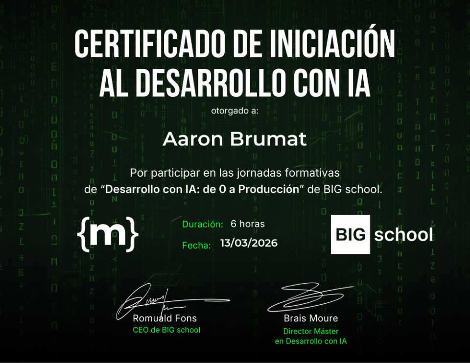 Certificado de Inteligencia Artificial